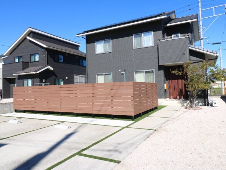 出雲市 外構工事 駐車場拡張後の施工事例